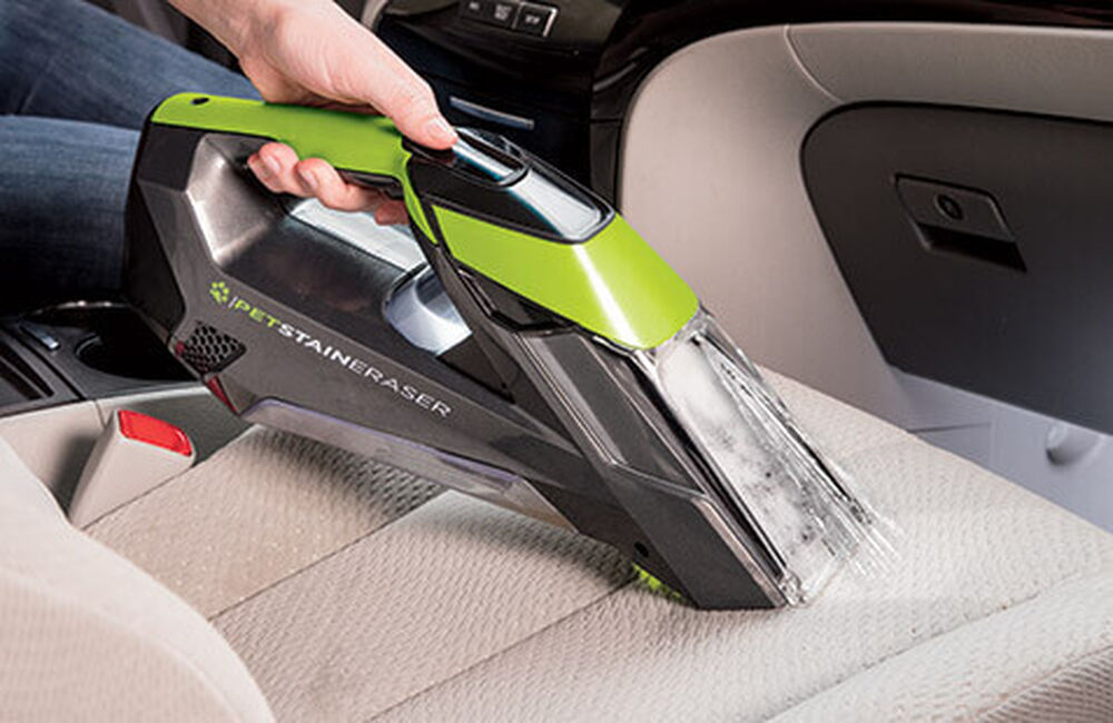 how to empty bissell car vacuum cleaner?