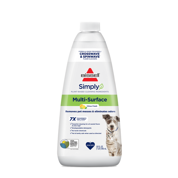 Nettoyant BISSELL Pet Natural, formule multi-surfaces, agrumes, 1,9 L