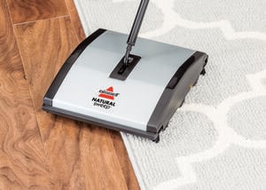 BISSELL Natural Sweep Sweeper for Hard Floors and Carpeting, Cordless, Requires No Power, 92N0N BISSELL Natural Sweep Sweeper for Hard Floors and Carpeting, Cordless, Requires No Power, 92N0N