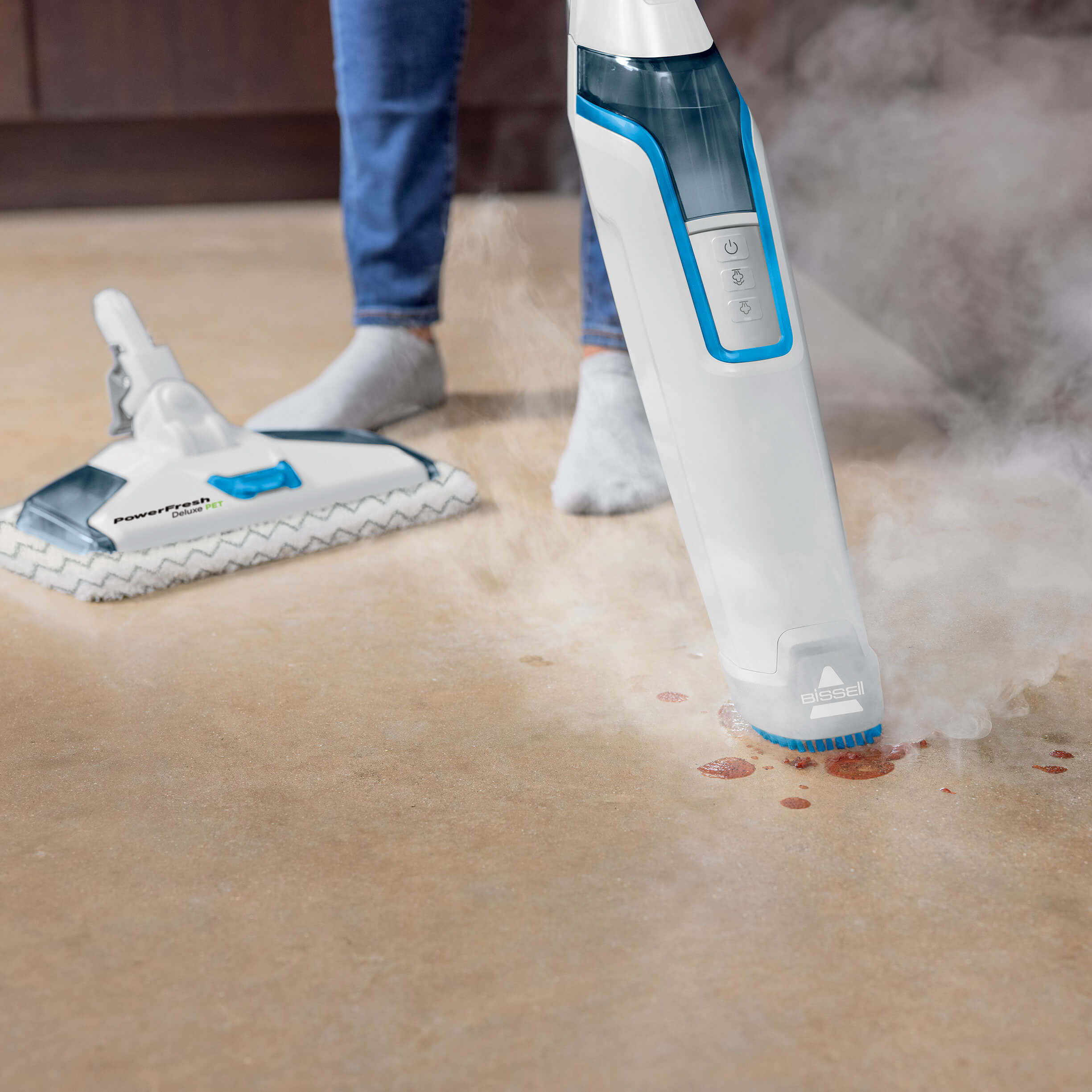 PowerFresh® Deluxe Pet Scrubbing & Sanitizing Steam Mop 18067