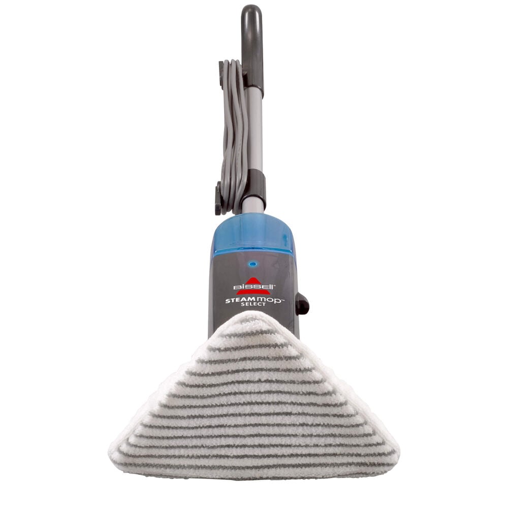Steam Mop Select Steam Cleaner Bottom Of Triangle Foot with Scrubby Mop Pad Attached. Expanded View