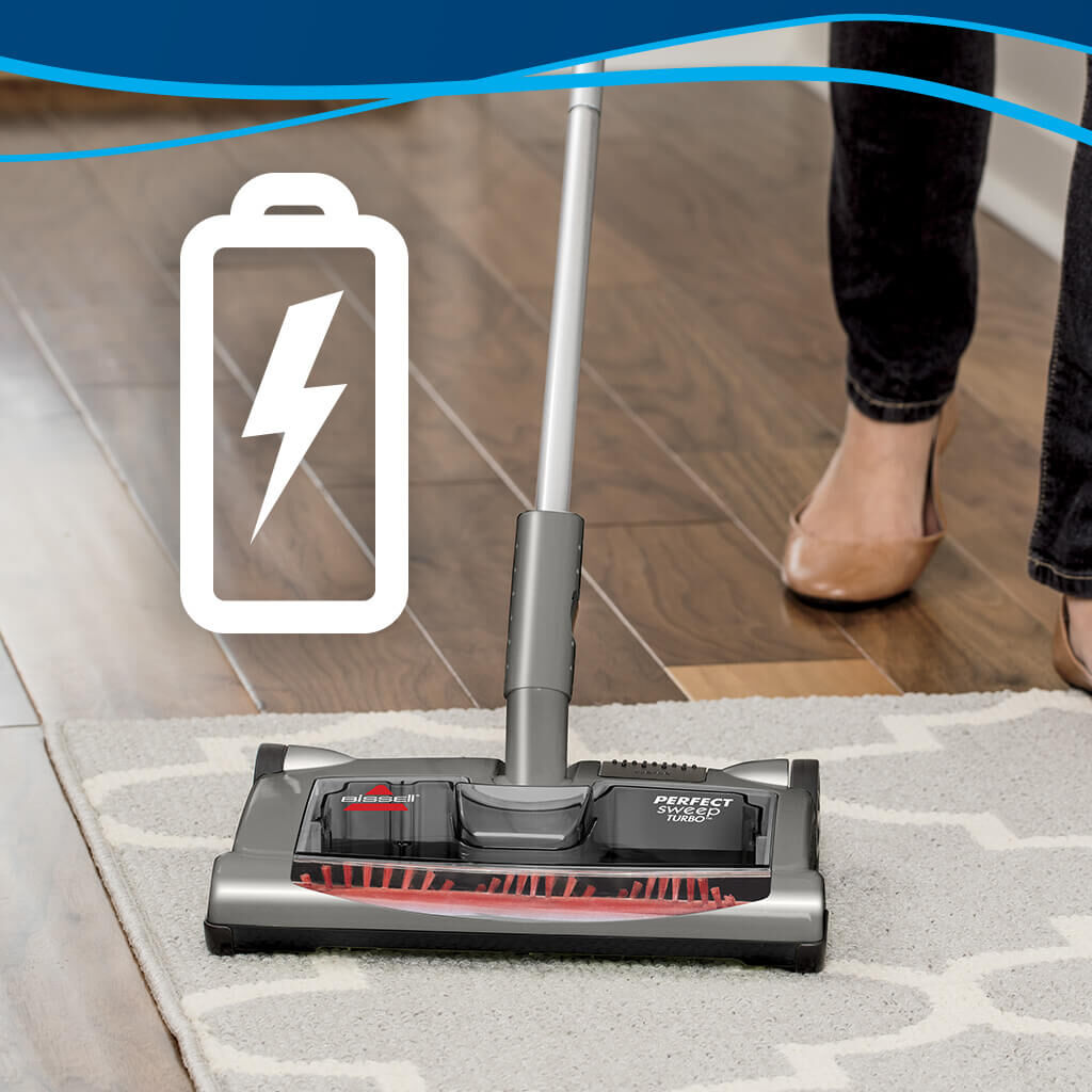 28806 NEW Carpet Sweeper FLOOR Bisse Perfect Sweep Turbo Rechargeable 