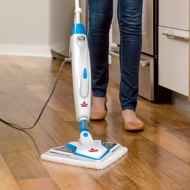 PowerEdge Lift-Off Steam Mop Using Mop with Triangle Foot to Clean Hard Flooring
