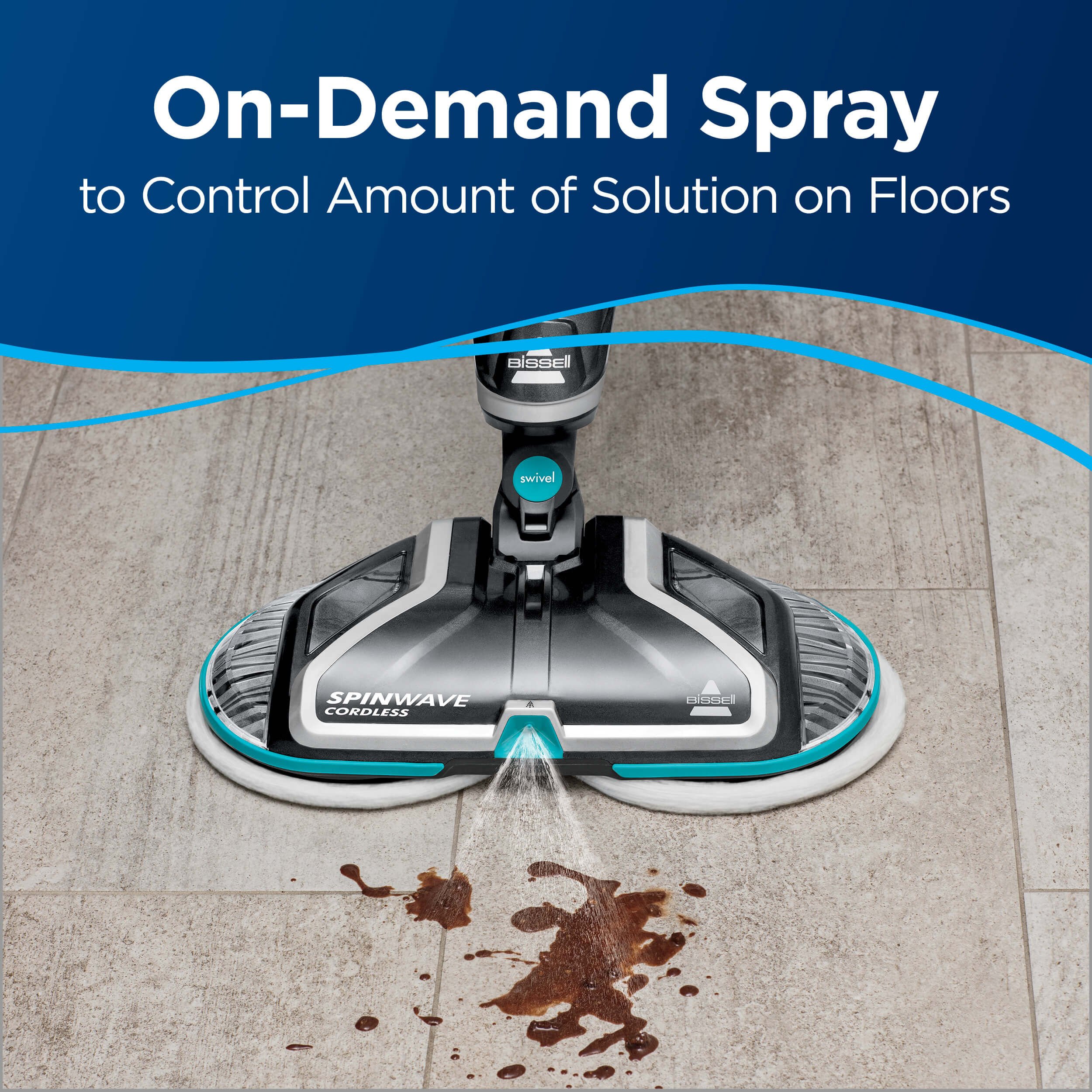 SpinWave Cordless Hard Floor Mop and Polisher - Thumbnail 2