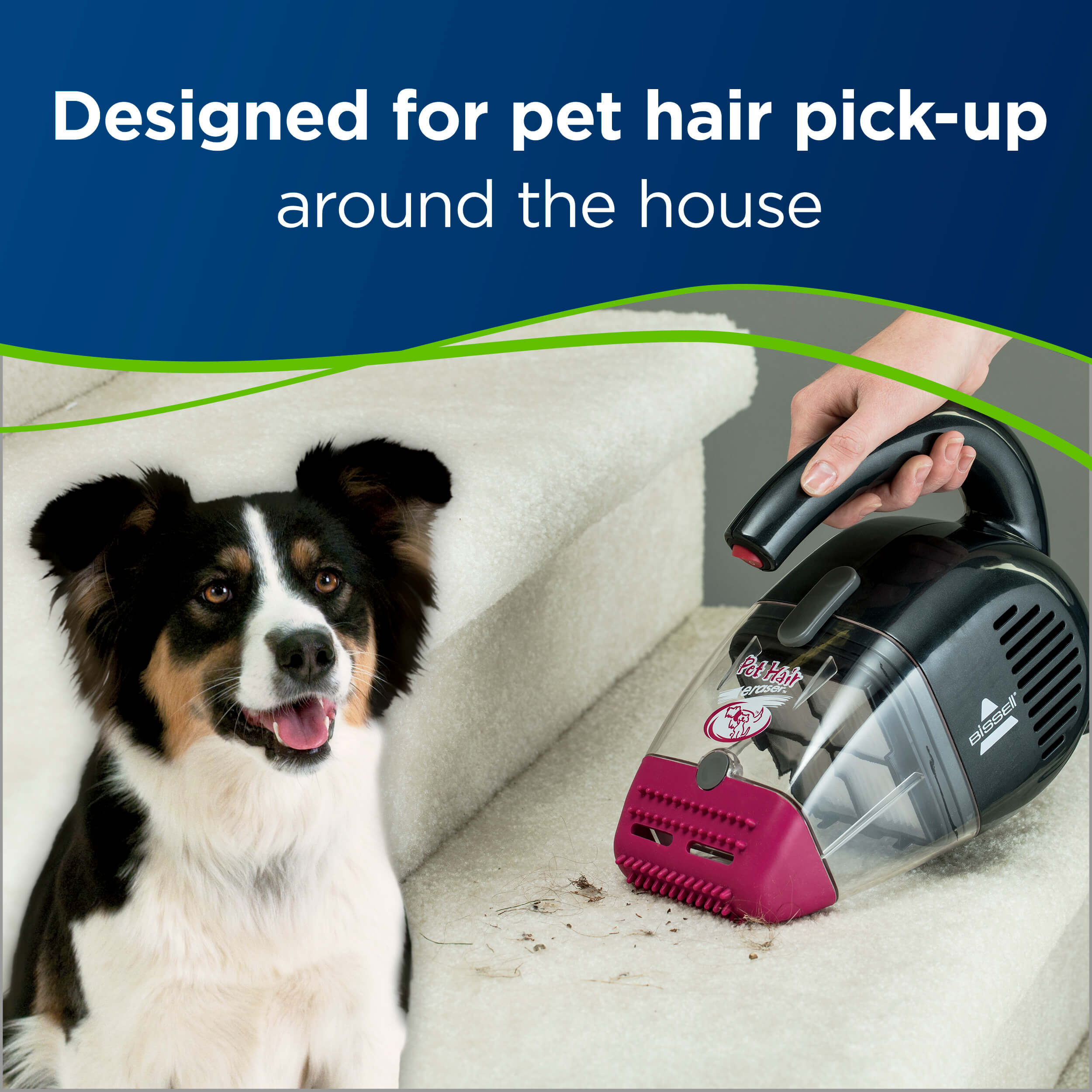 Bissell Pet Hair Eraser Hand Vac Portable Corded Handheld Bagless Vacuum Cleaner 