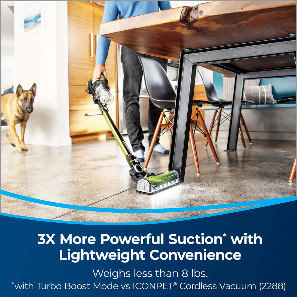 ICONPET® TURBO EDGE Cordless Stick Vac 3177A BISSELL®