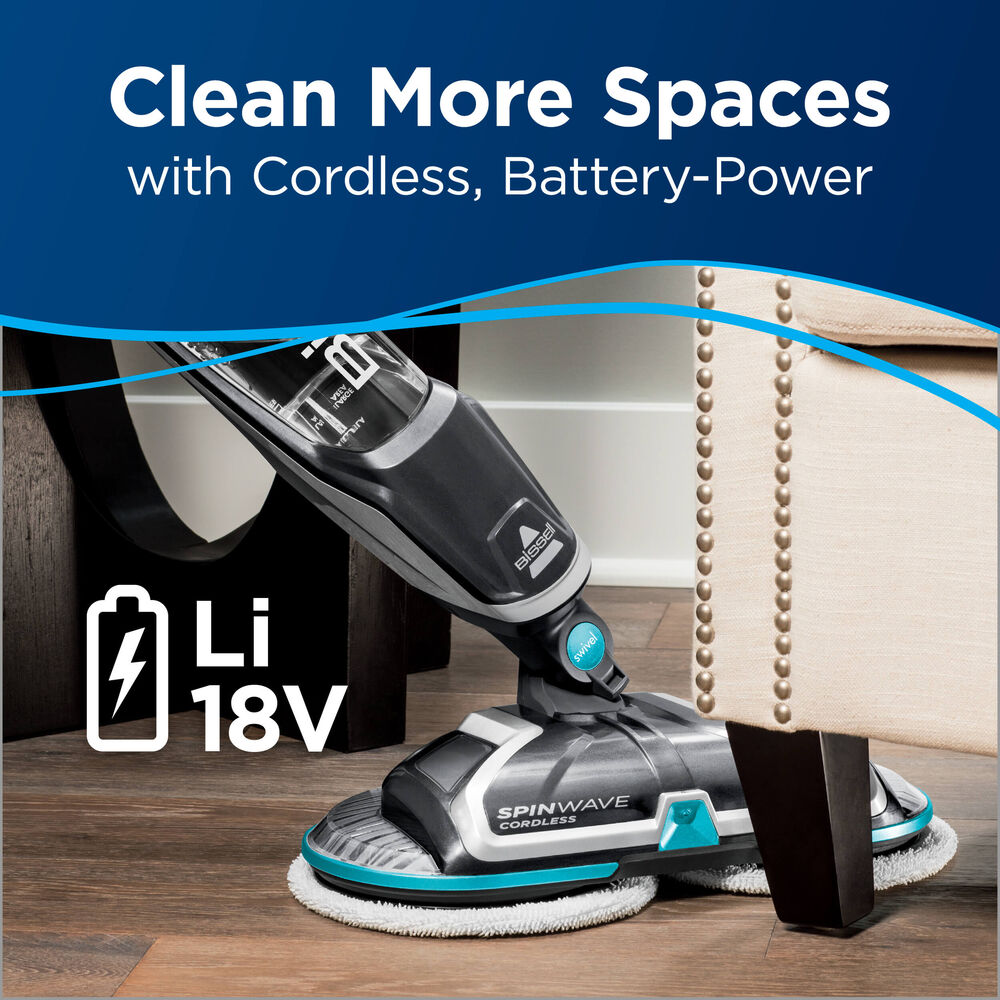 SpinWave Cordless Hard Floor Spin Mop Feature Overview