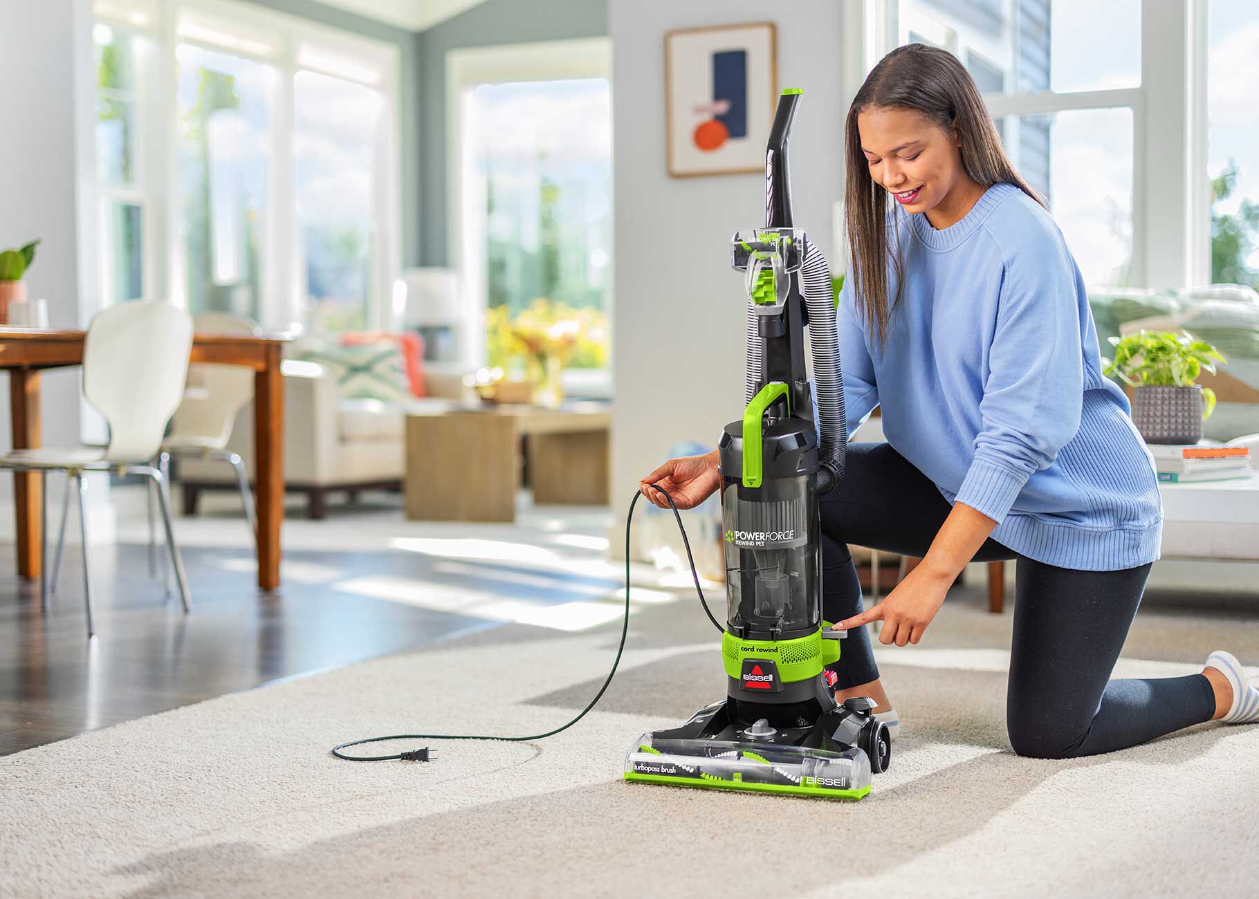 PowerForce® Helix® Rewind Pet 3333 | BISSELL® Upright Vacuum