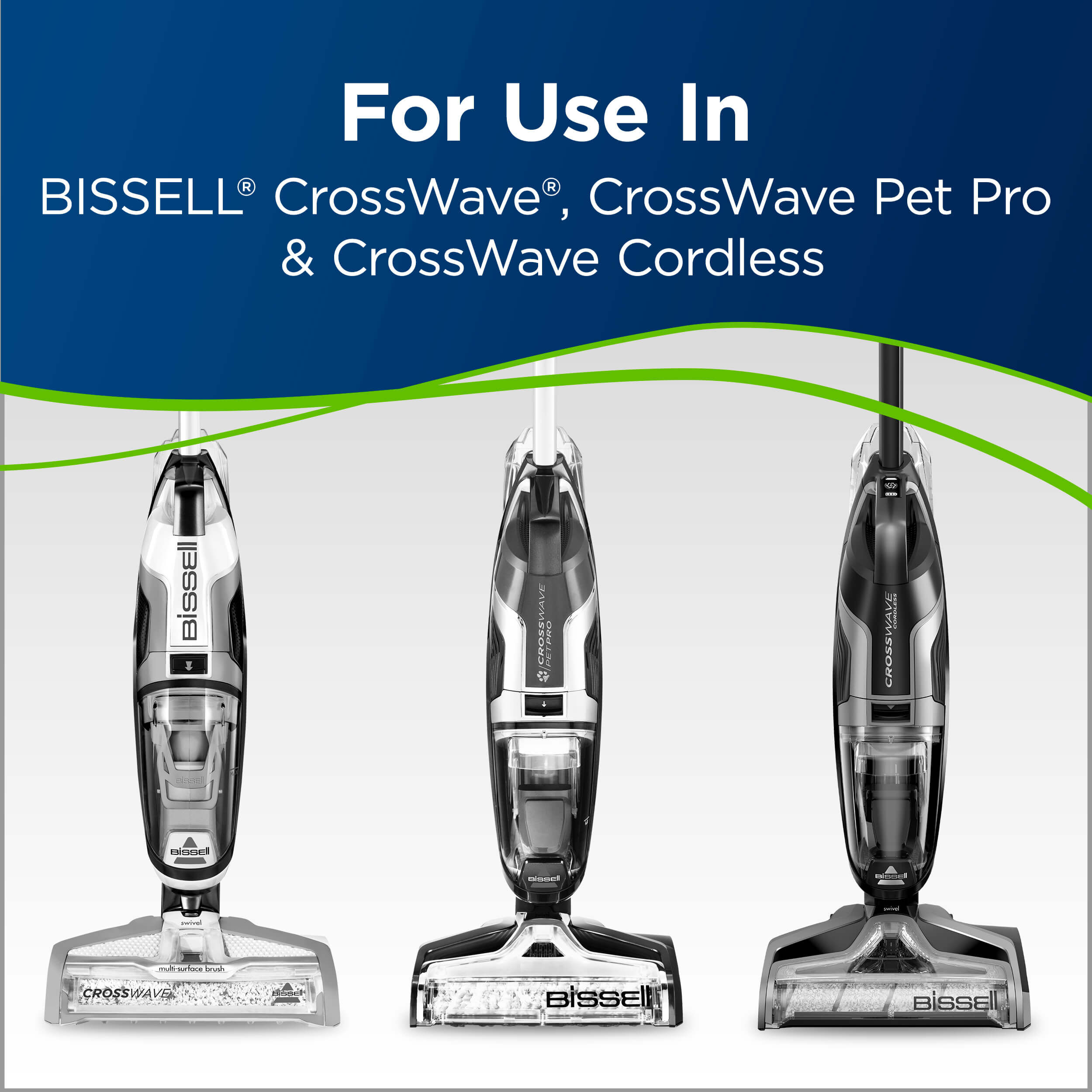 Bissell Multi-Surface Pet Brush Roll for CrossWave Wet/Dry Vac 1613568 