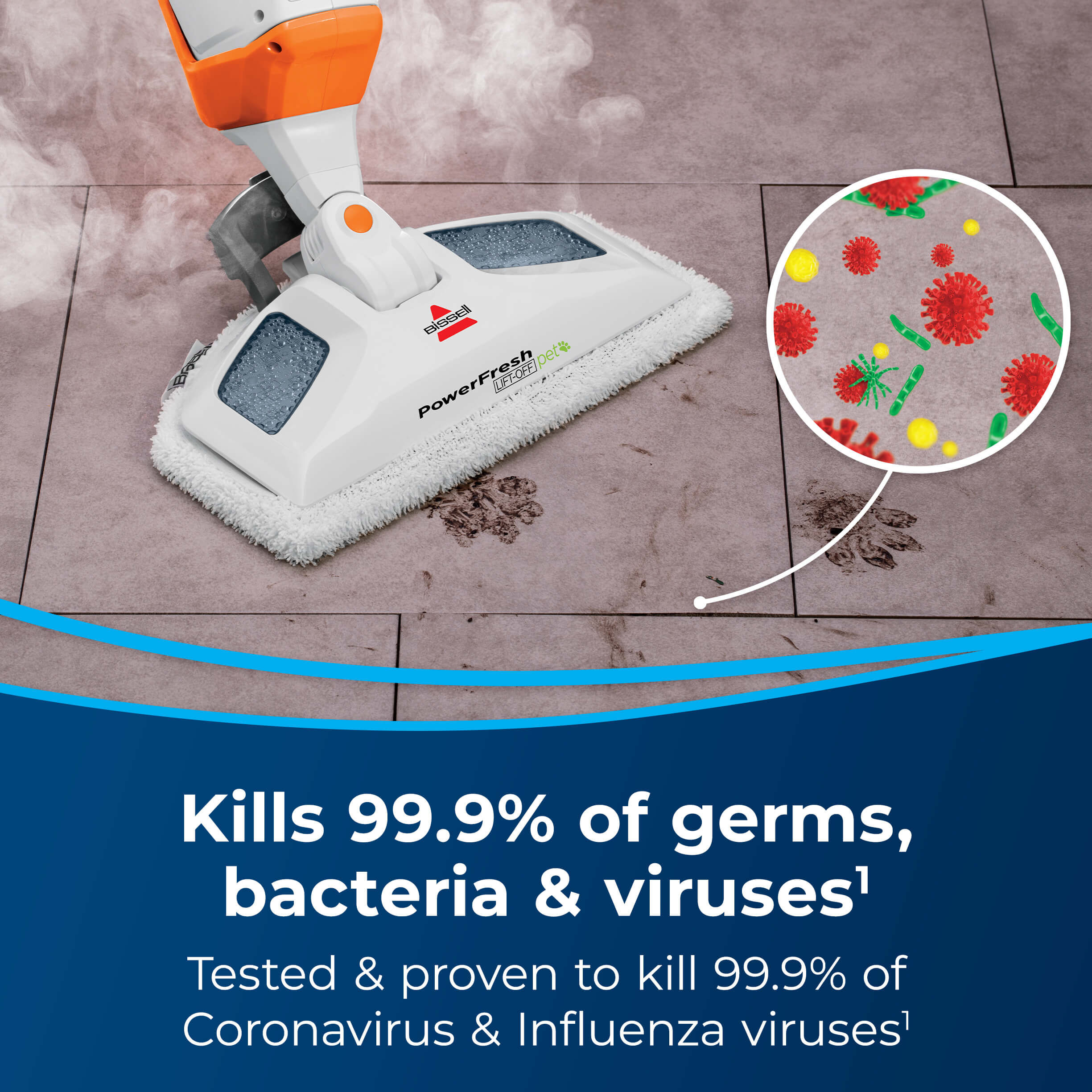 BISSELL® PowerFresh® Pet Lift-Off® 2-in-1 Steam Mop 15441