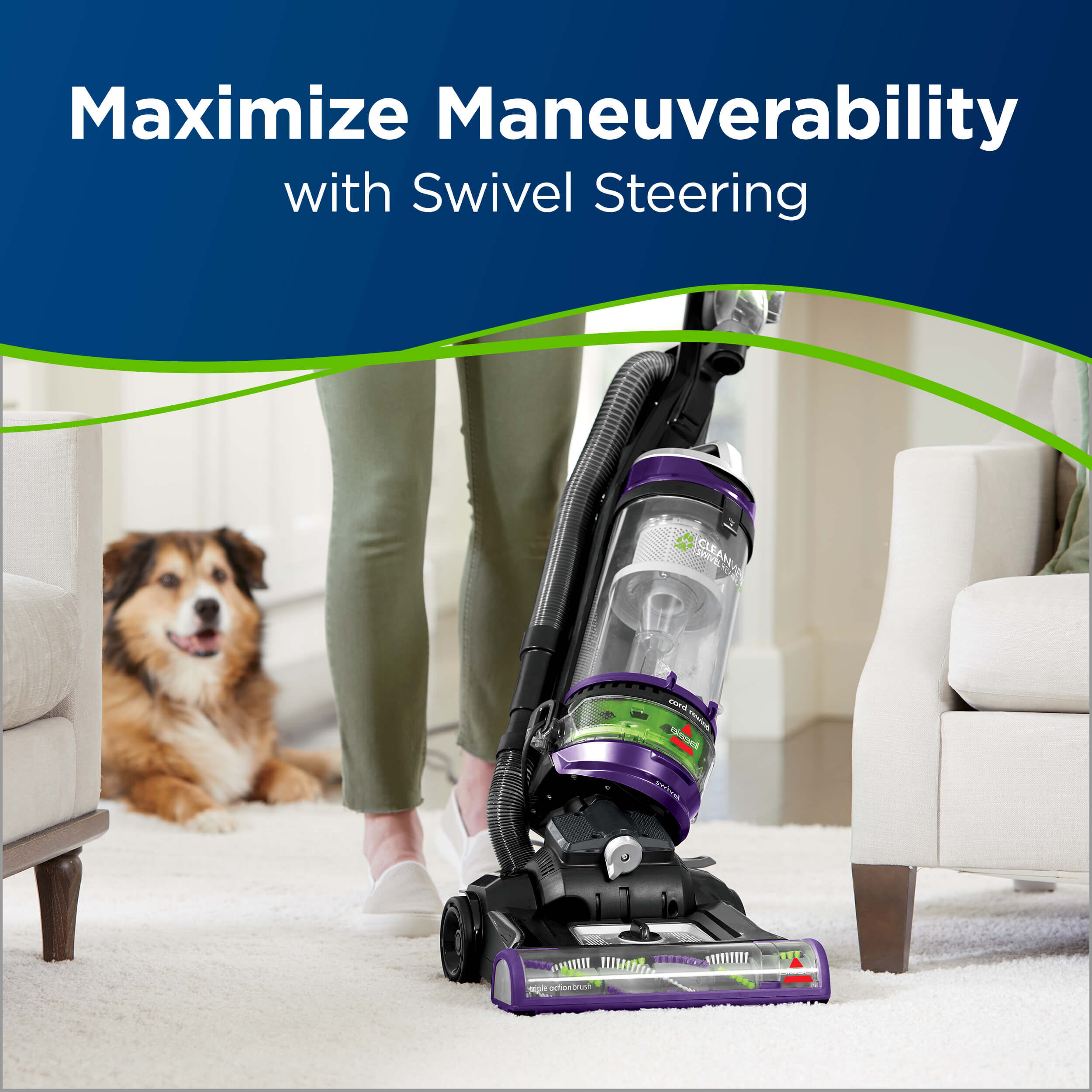 CleanView® Swivel Rewind Pet Deluxe 