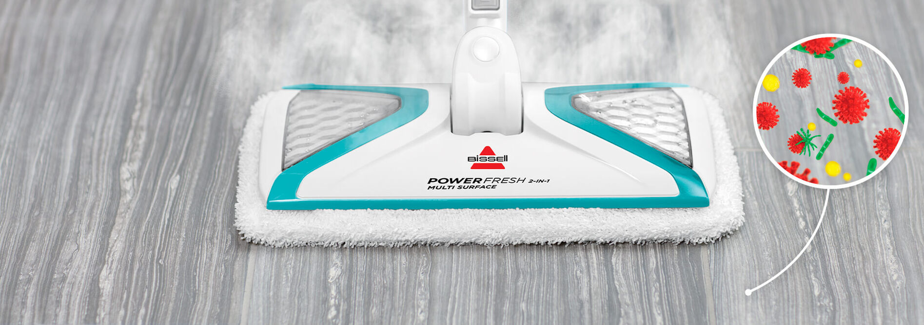 PowerFresh® 2IN1 Multi Surface Sanitizing Steam Mop 2814 BISSELL Steam