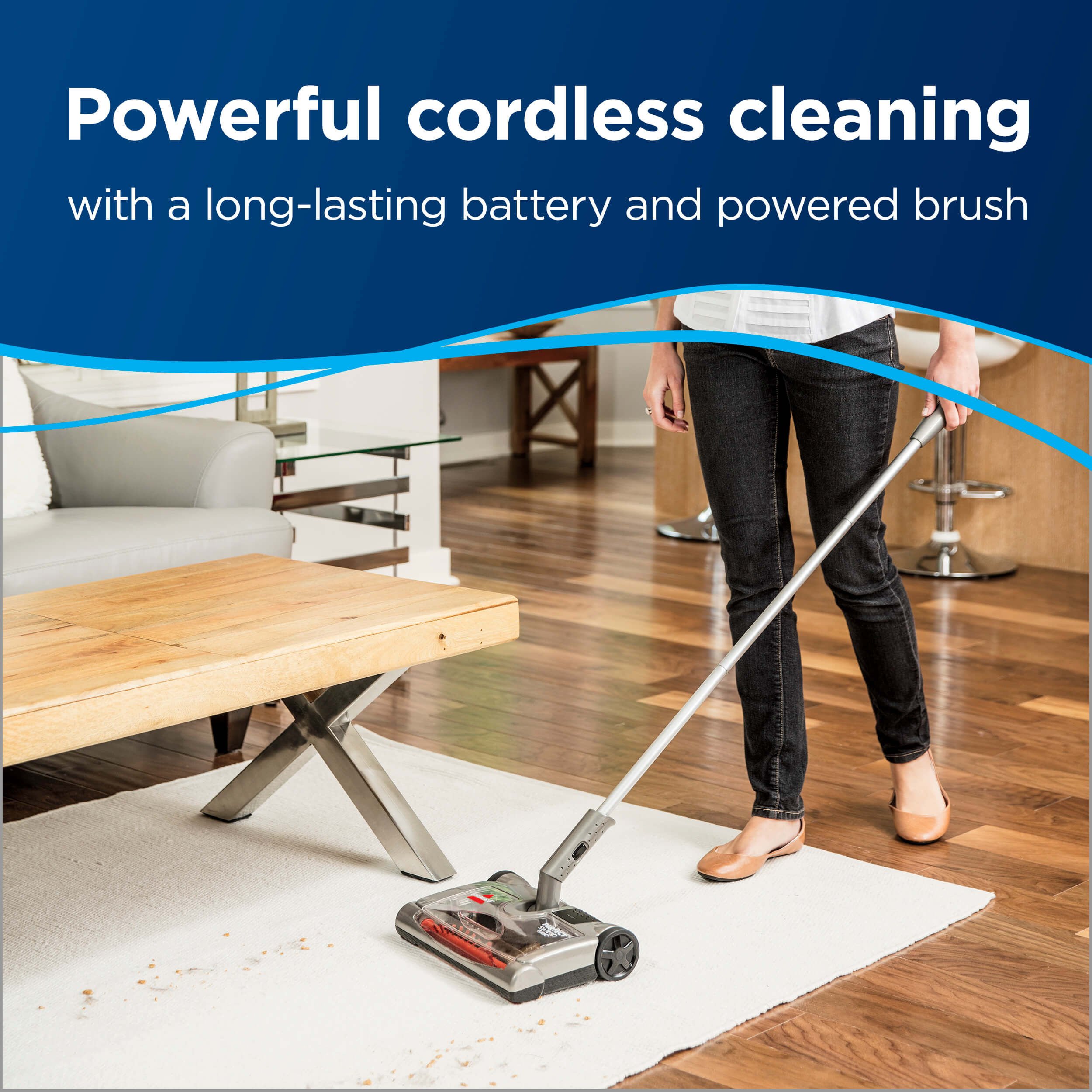 Driftwood 28806 Bissell Perfect Sweep Turbo Rechargeable Carpet Sweeper 