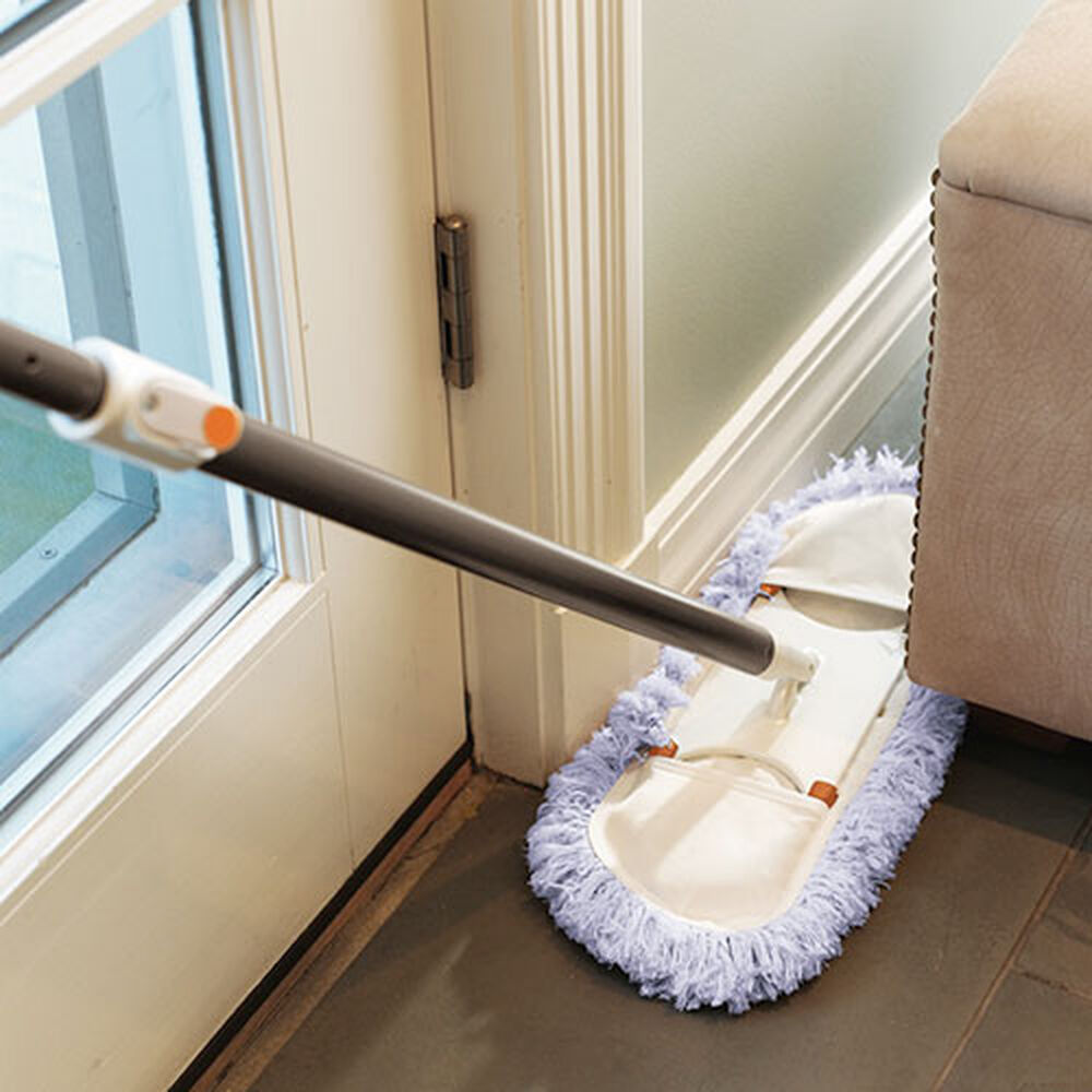PLOEOUAR Baseboard Cleaner with Long Handle - Convex Design Duster