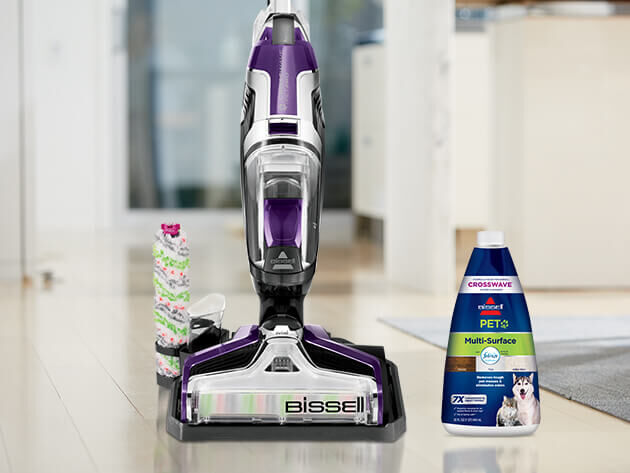 Bissell CrossWave Pet Pro Multi-Surface Wet Dry Vacuum and Multi-Surface  Floor Cleaning Formula (32oz)