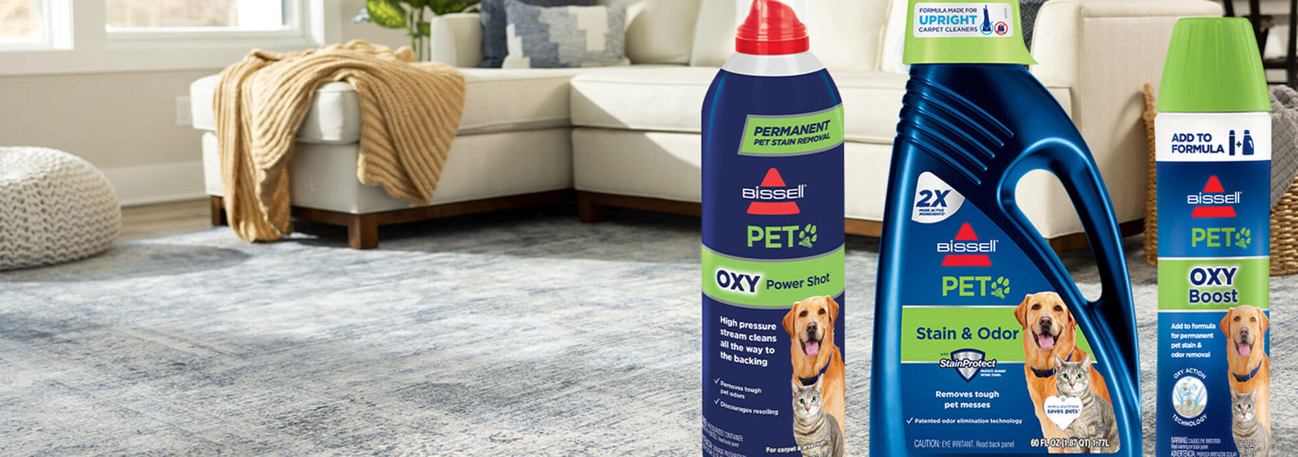 Power Shot® Oxy Pet Stain Removal BISSELL® Carpet Formula