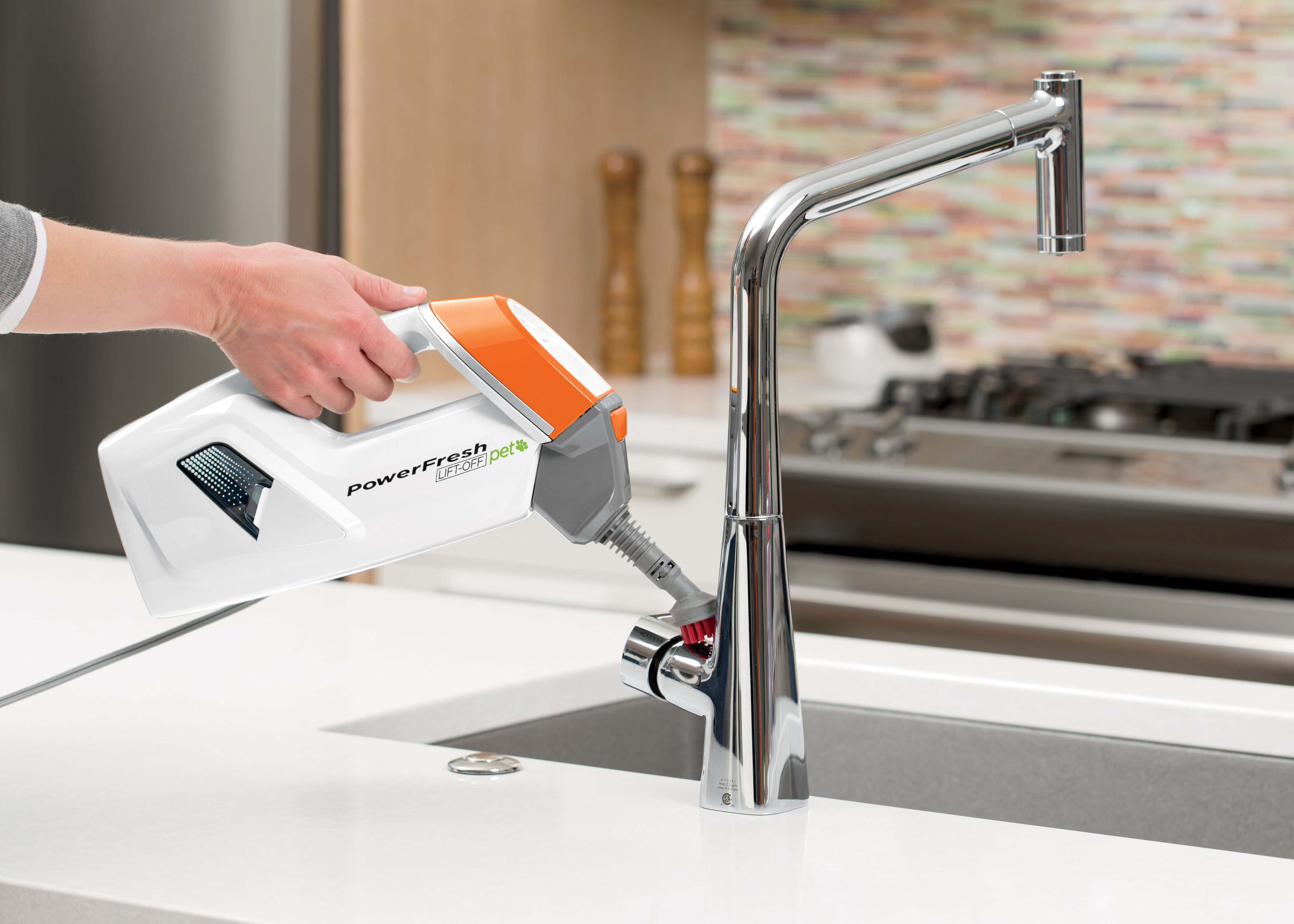 PowerFresh® Pet Lift-Off™ 2-in-1 Scrubbing & Sanitizing Steam Mop