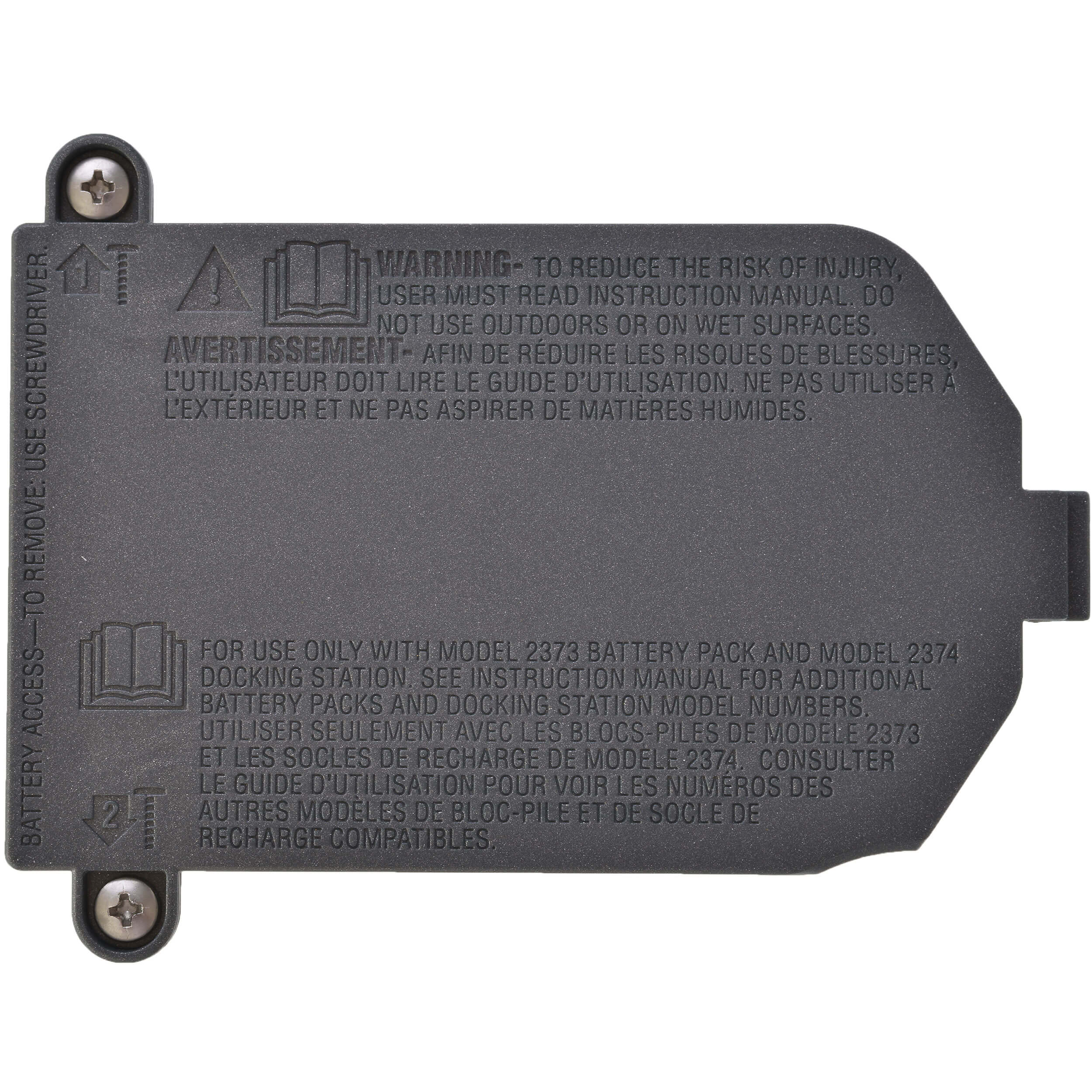 Battery Cover w/ 2 Screws ICONpet Robotic Vacuum | 1618613