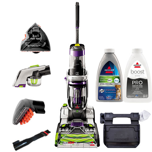 2in1 Crevice Tool, Stain Trapper Tool, 2in1 Pet
Upholstery Tool, Oxy Urine Eliminator and Boost Formula Included in Purchase