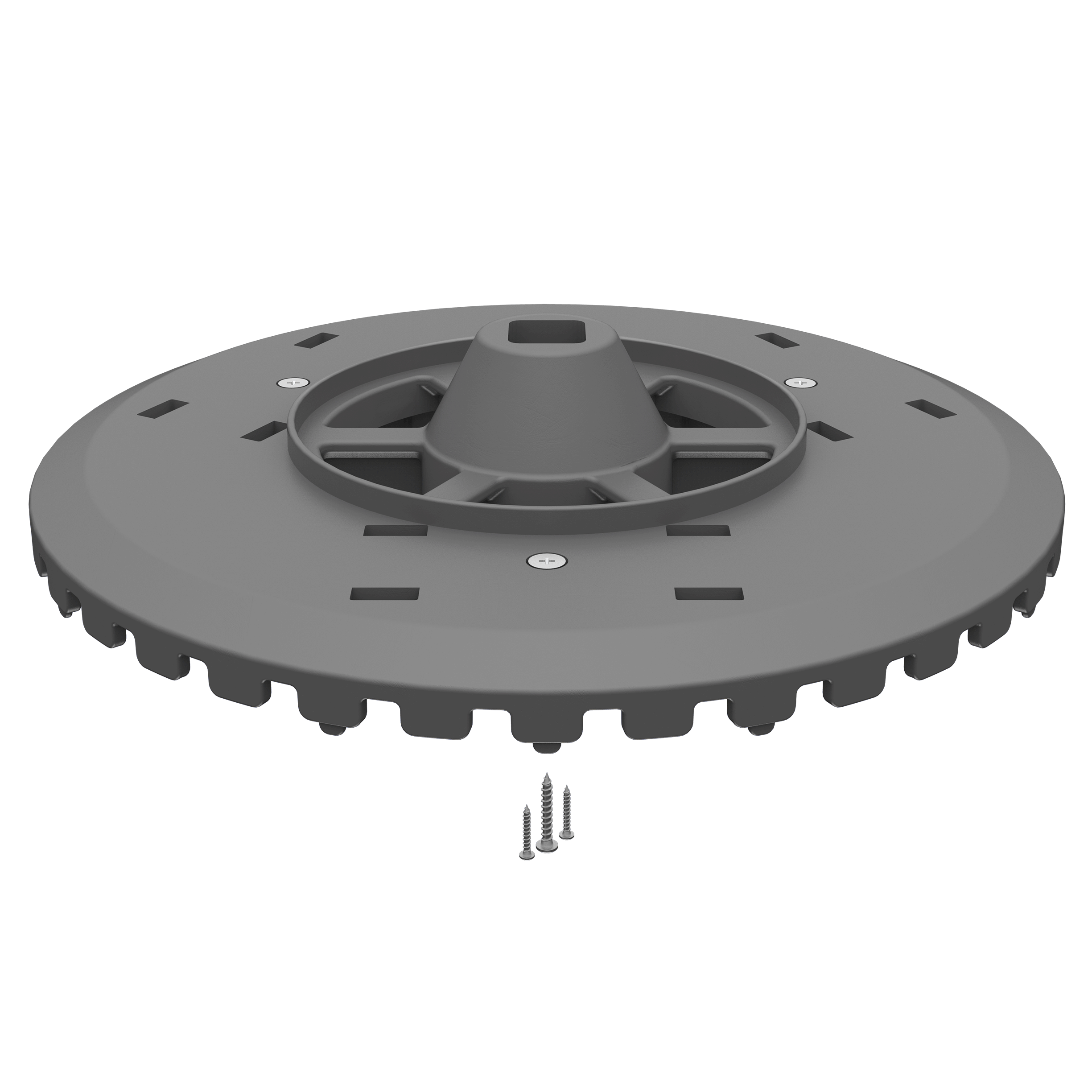 Rotating Disc with Screw - Left - Grey | 1641115