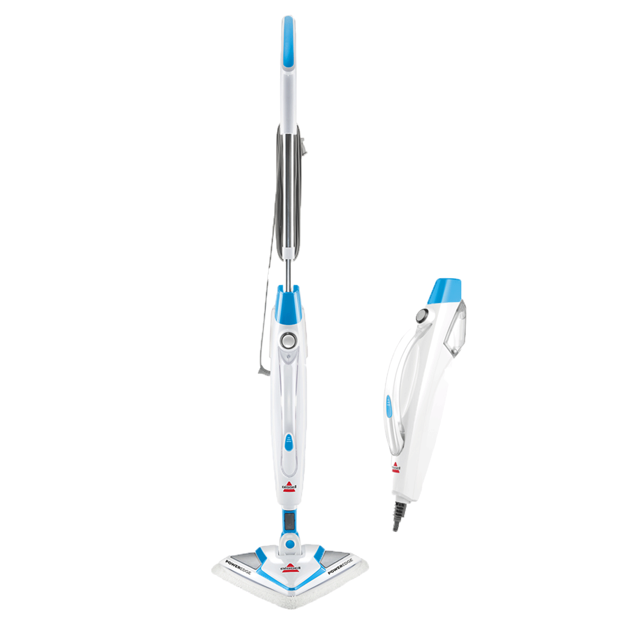 PowerEdge Lift-Off 2-in-1 Sanitizing Steam Mop | Basanova Blue/White Accents | 2078A
