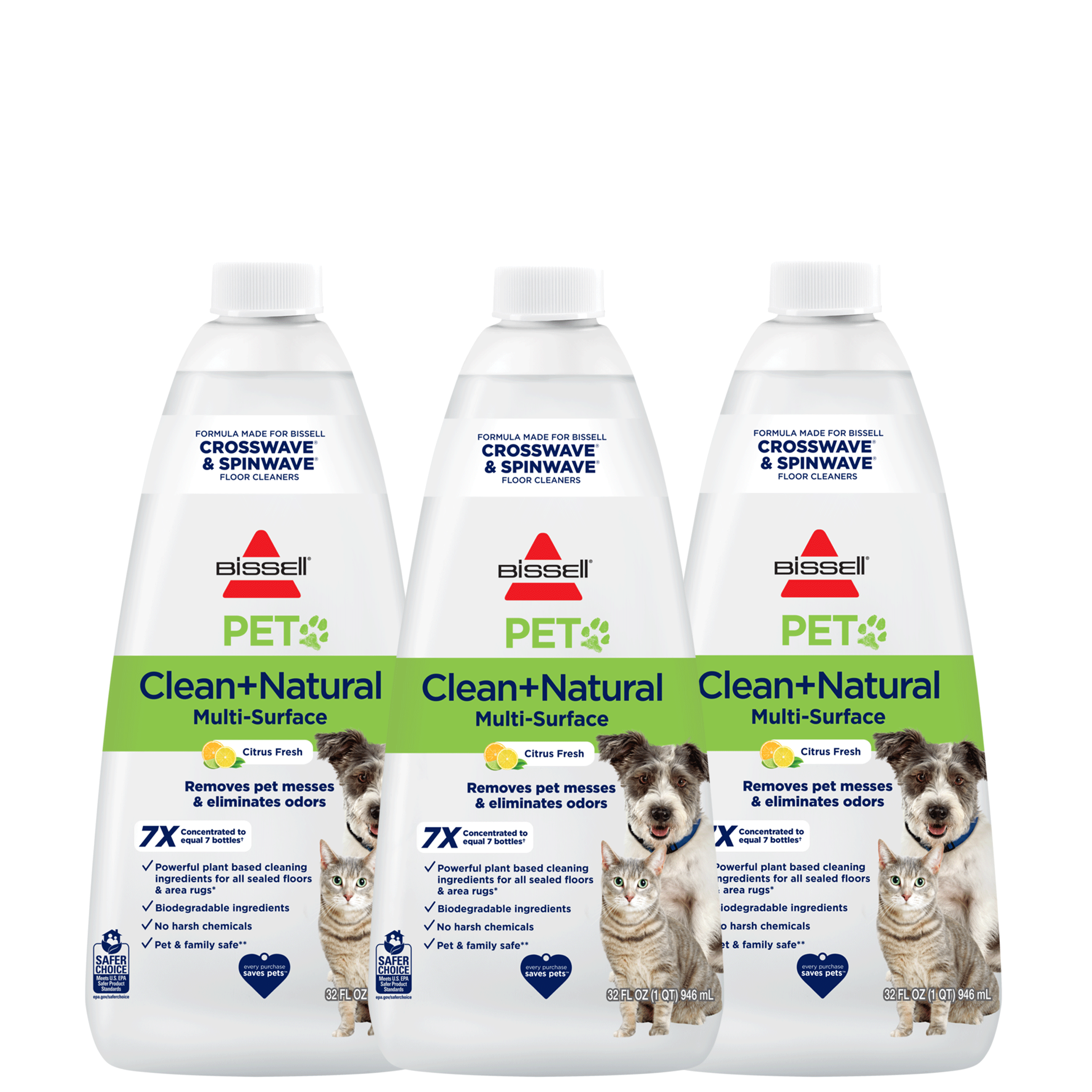 Pet clean. Bissell Pet. BUISSELL natural Multi surface Floor Cleaning solution. Bissell logo.