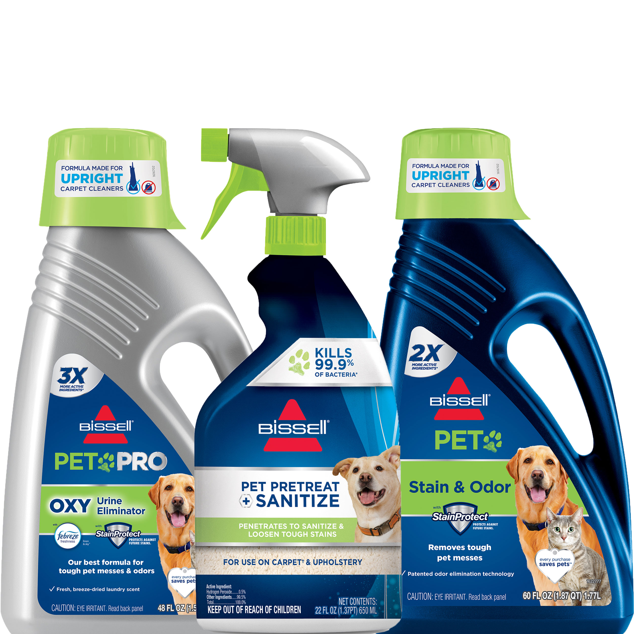 Pet Sanitize Bundle B0150 BISSELL Cleaning Formulas