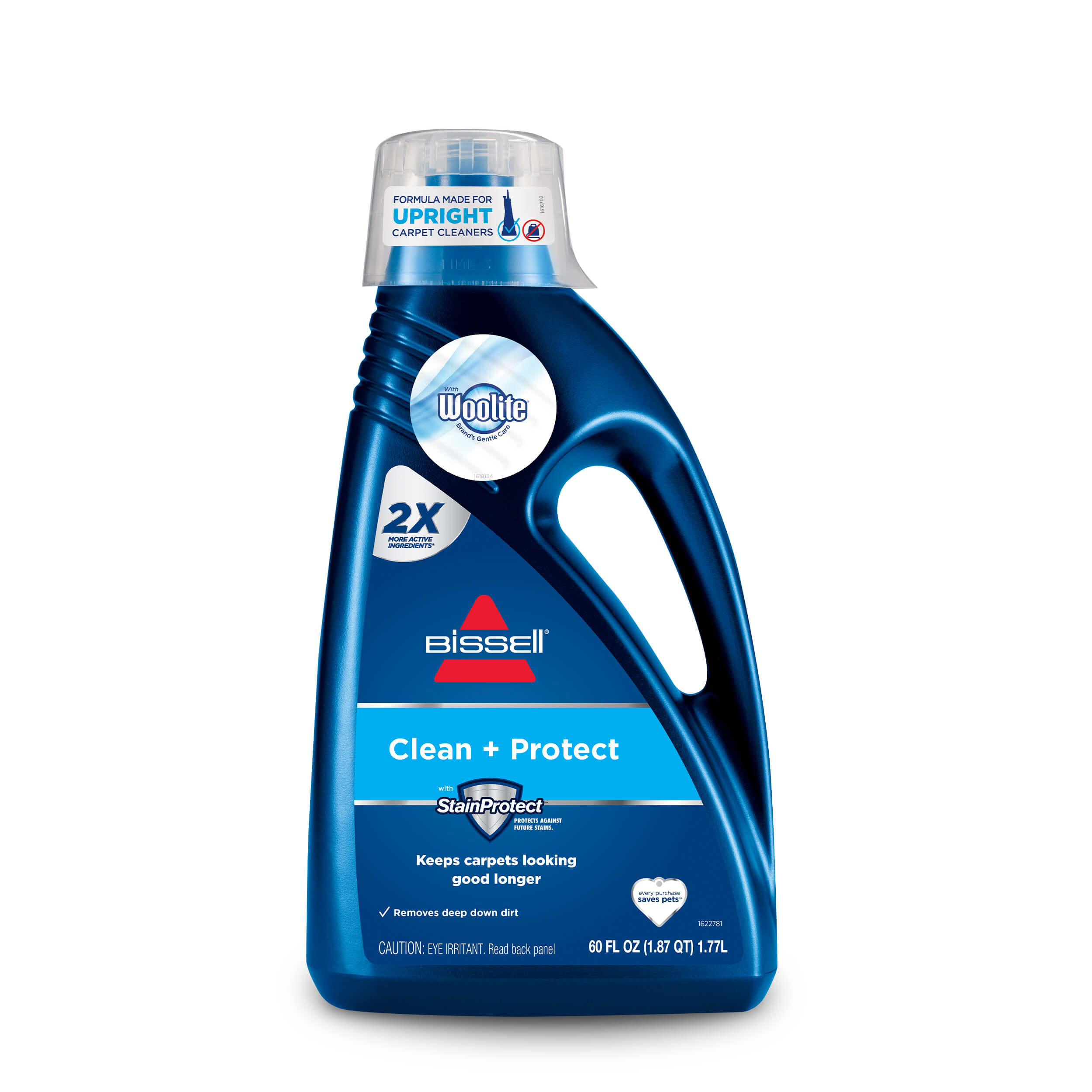 BISSELL Formula Wash & Protect Detergente, Rimuove le Macchie e Rinfresca
