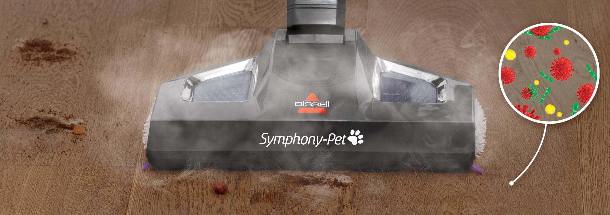 Symphony™ Pet Sanitizing Vac & Steam Cleaner 1543A | BISSELL