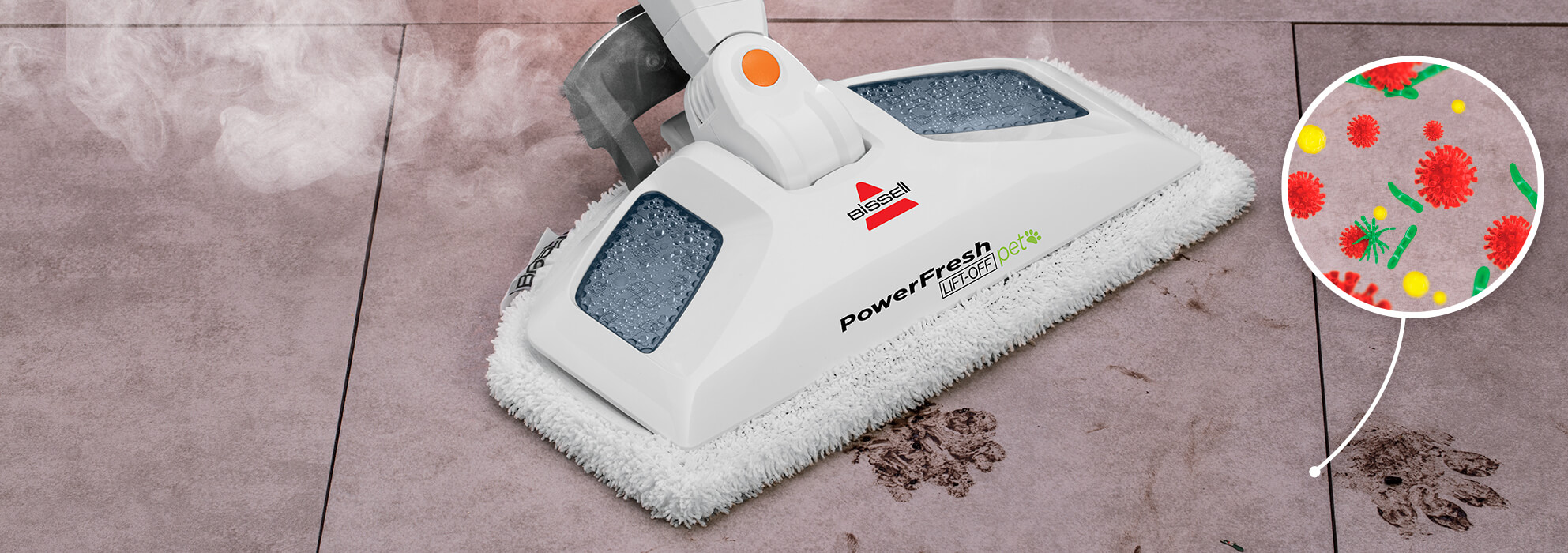 BISSELL® PowerFresh® Pet Lift-Off® 2-in-1 Steam Mop 15441
