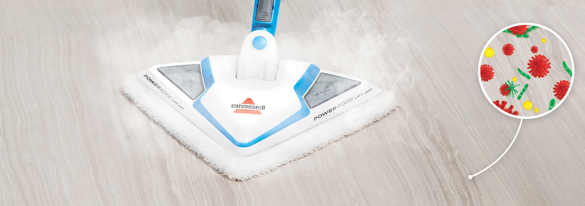 PowerEdge™ Lift-Off® Sanitizing Steam Mop 20781 | Steam Cleaning
