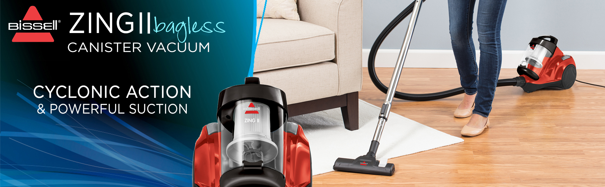 Zing® II Bagless Canister Vacuum 21561 | BISSELL®